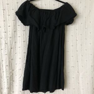 Black Zara Off The Shoulder Dress
